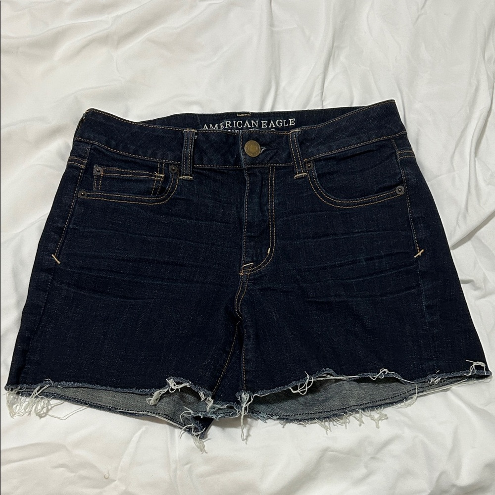 American Eagle Outfitters Dark Blue Jean Shorts